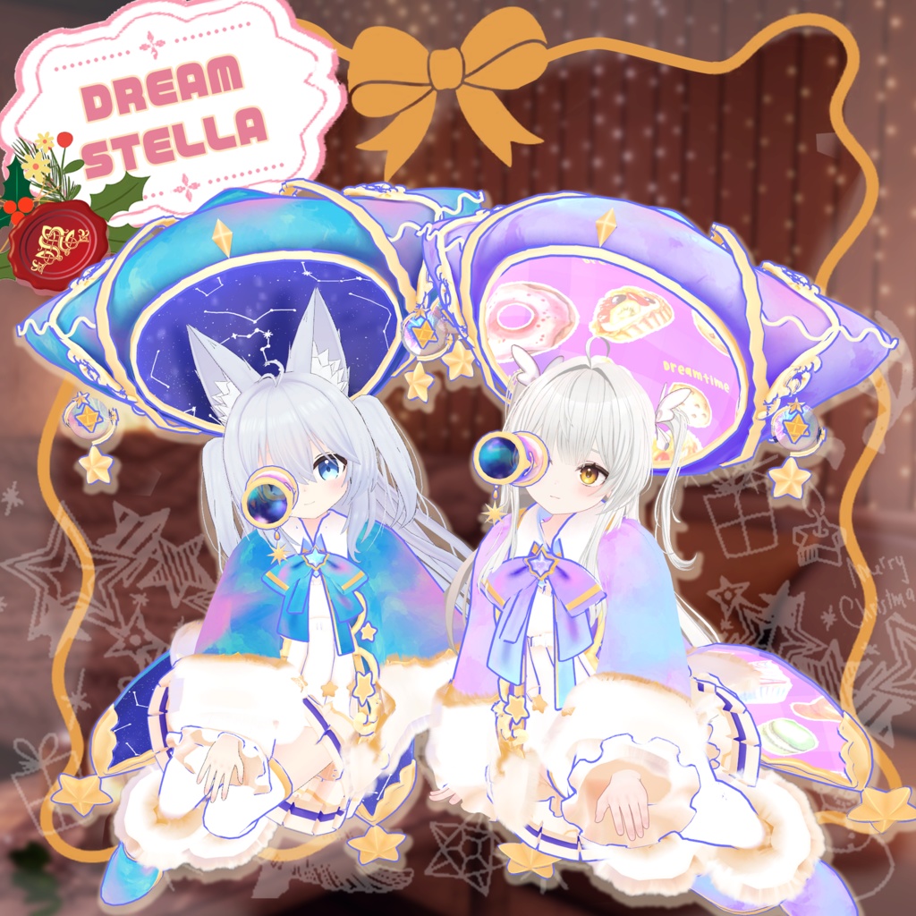 【15アバター対応】DREAM STELLA【VRChat向け衣装モデル MA対応】