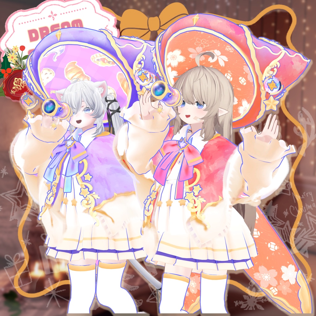 【15アバター対応】DREAM STELLA【VRChat向け衣装モデル MA対応】