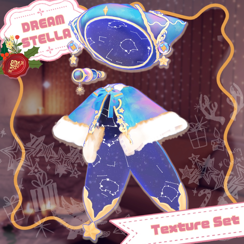 【27アバター対応】DREAM STELLA Texture Set【衣装テクスチャセット】
