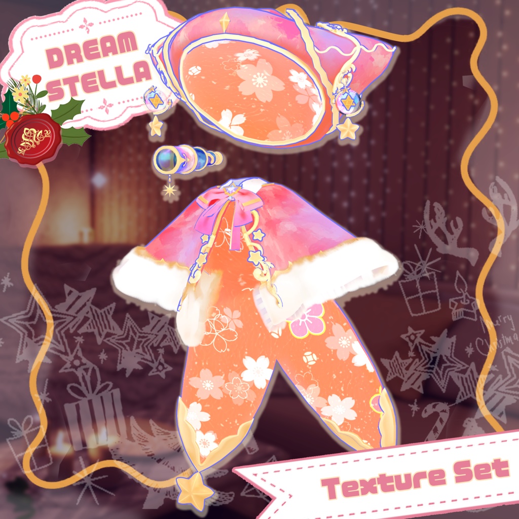 【27アバター対応】DREAM STELLA Texture Set【衣装テクスチャセット】