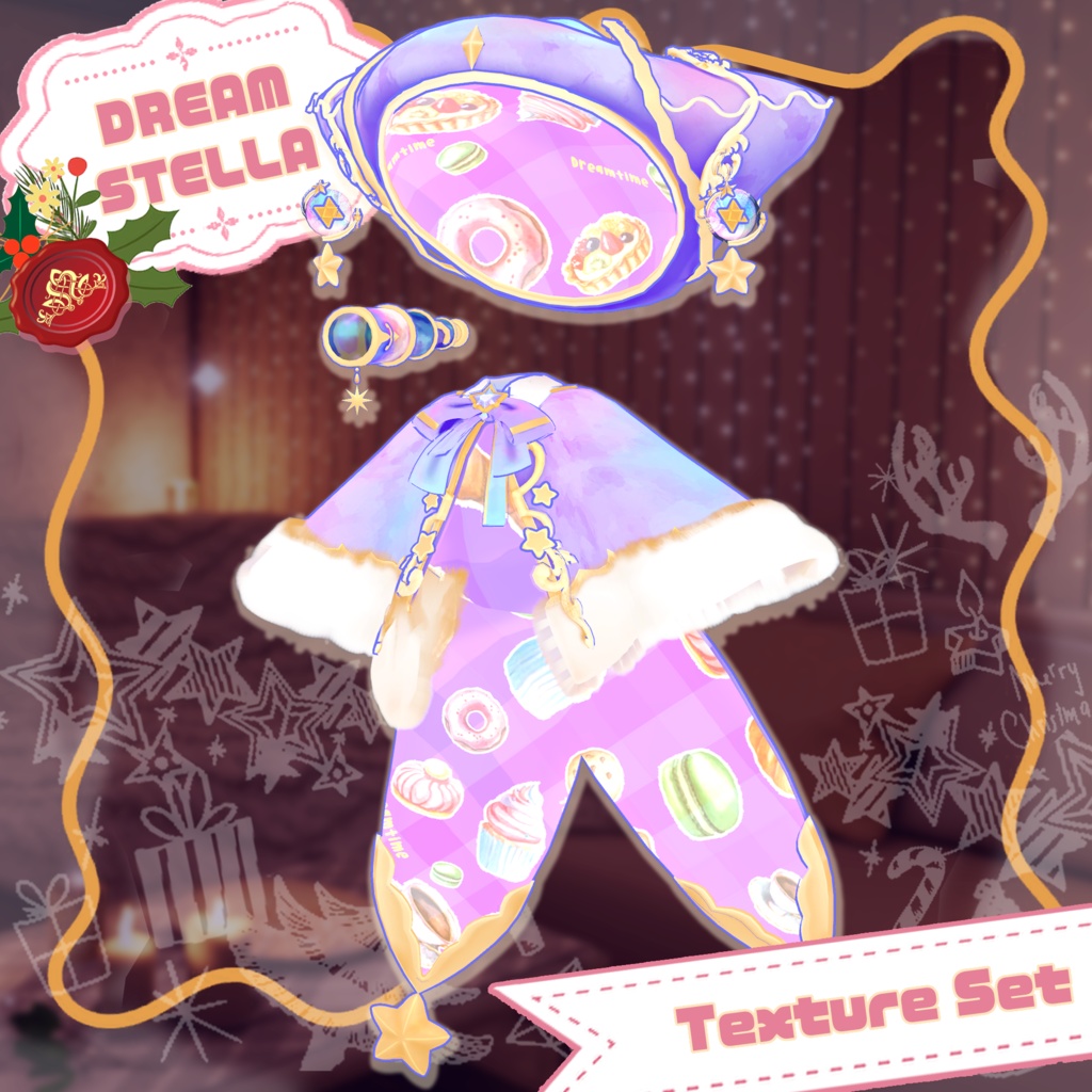 【27アバター対応】DREAM STELLA Texture Set【衣装テクスチャセット】