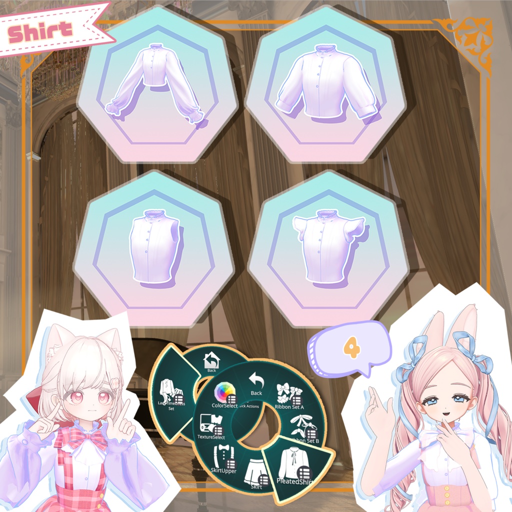 【33 アバター対応】LADY TIME【VRChat向け衣装モデル MA対応 ギミック付き】