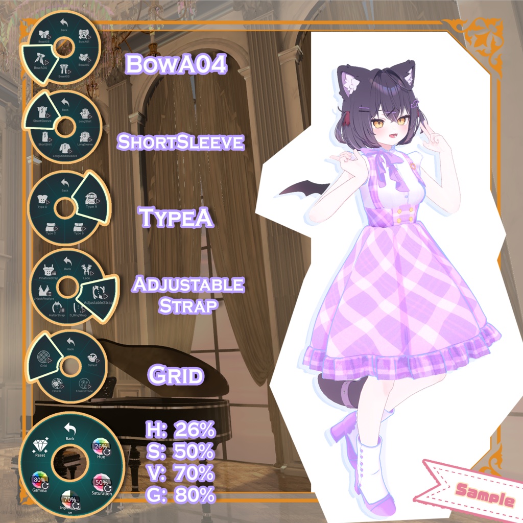 【33 アバター対応】LADY TIME【VRChat向け衣装モデル MA対応 ギミック付き】