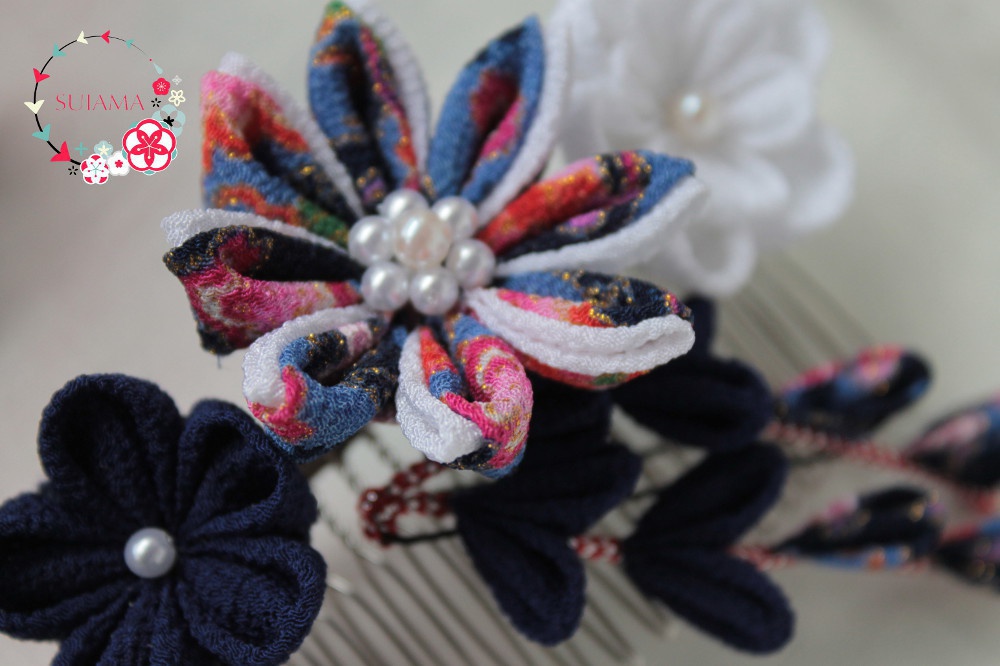 【刀剣乱舞】常初花-とこはつはな- つまみ細工ヘアコーム