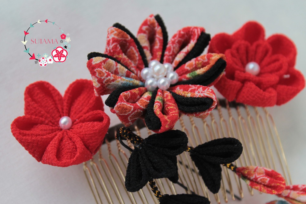 【刀剣乱舞】常初花-とこはつはな- つまみ細工ヘアコーム