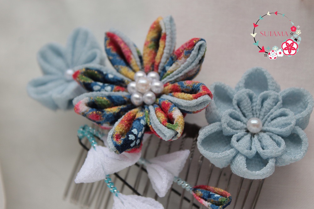 【刀剣乱舞】常初花-とこはつはな- つまみ細工ヘアコーム