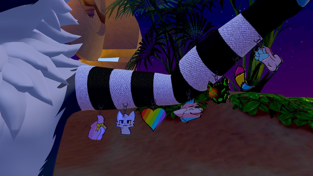 Furry Earrings and Pins for VRChat