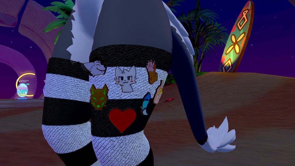 Furry Earrings and Pins for VRChat