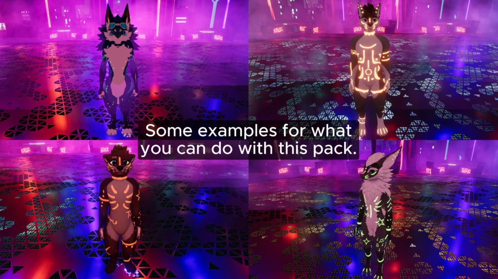 Vrchat Body paint texture pack