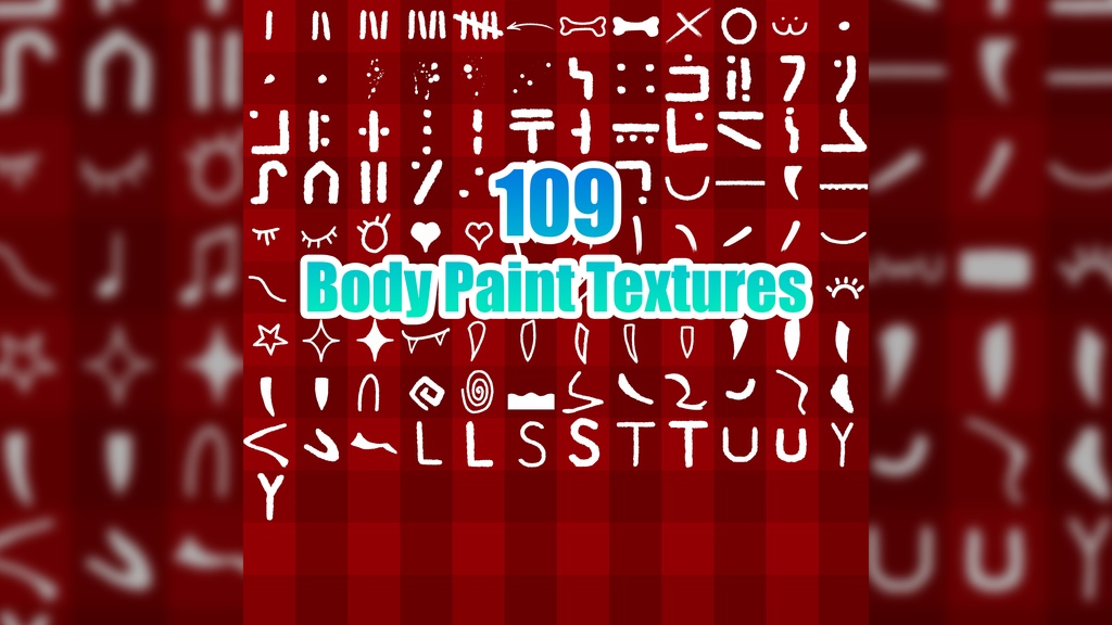 Vrchat Body paint texture pack