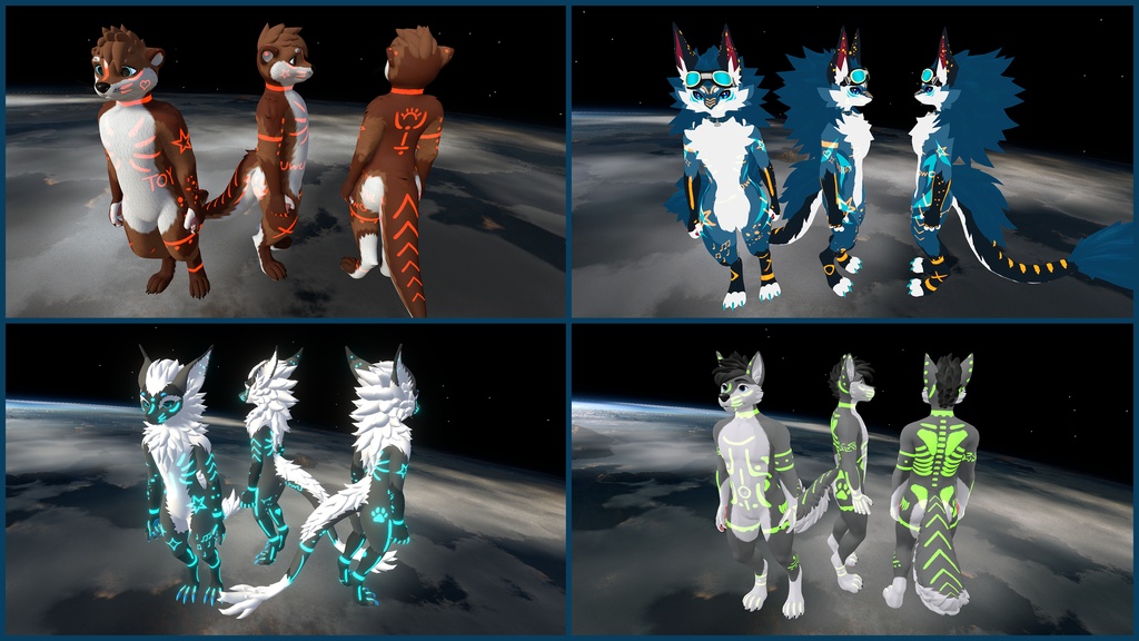 Vrchat Body paint texture pack