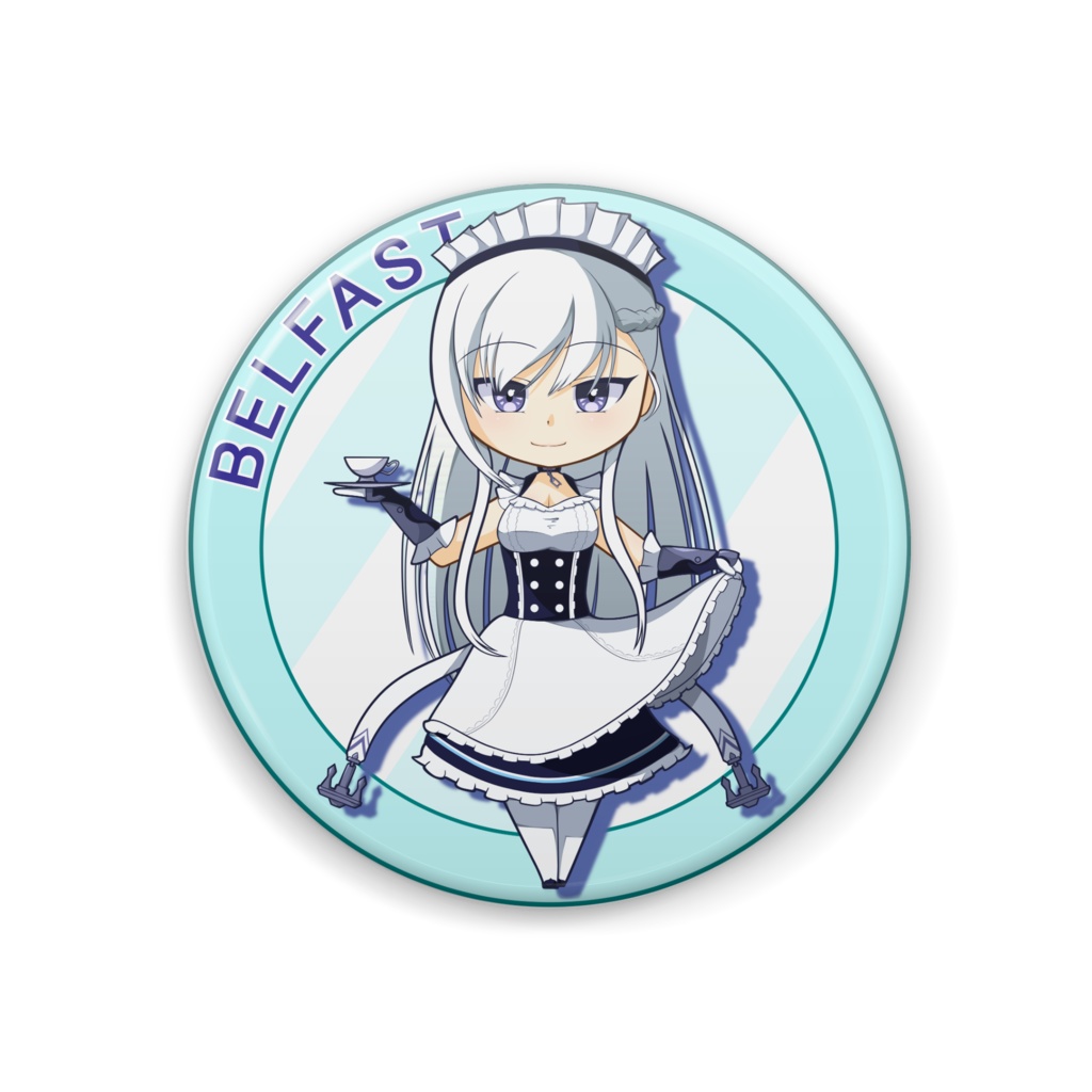 アズールレーン アズレン キュアメイドカフェ 限定 缶バッジ