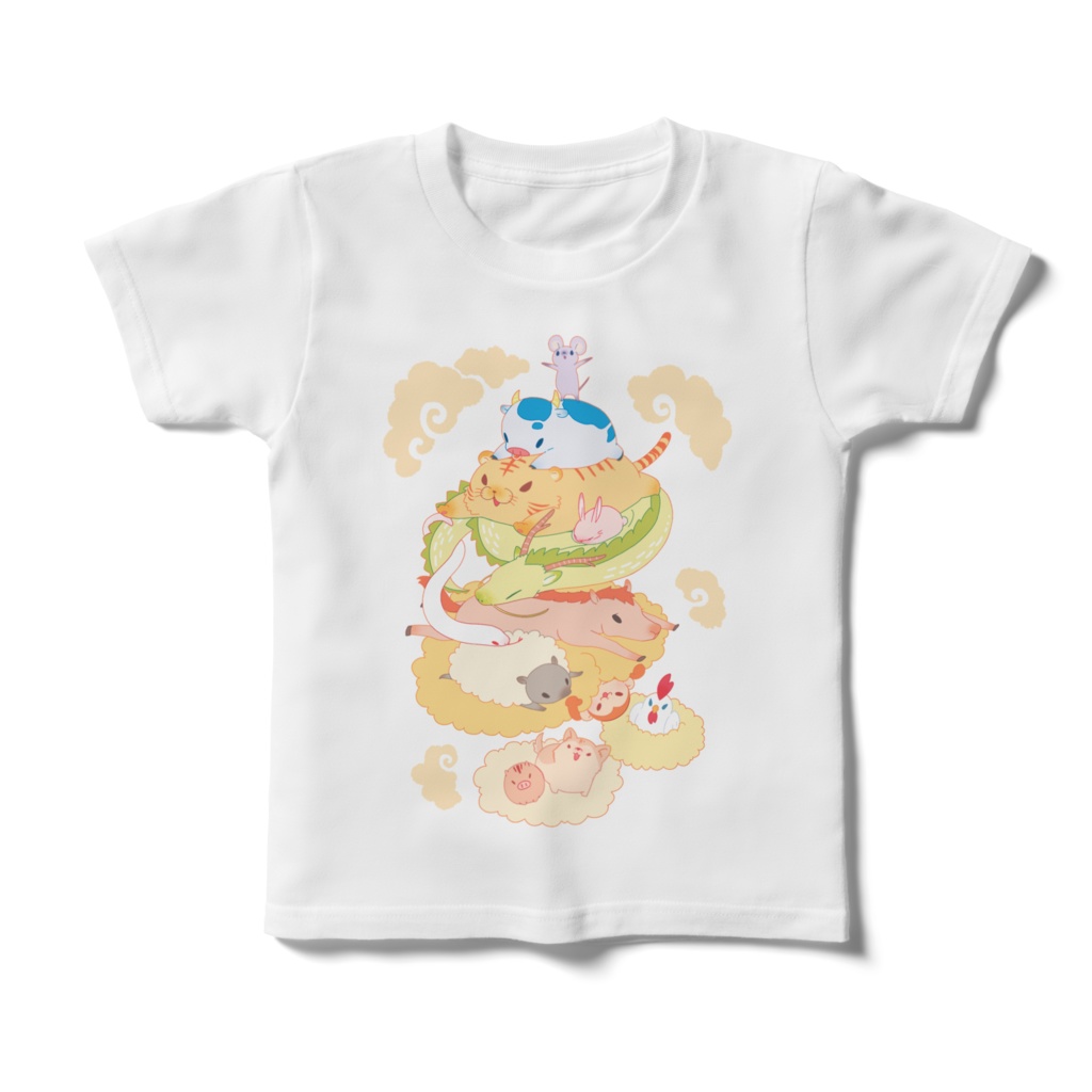 十二支のどうぶつ キッズTシャツ