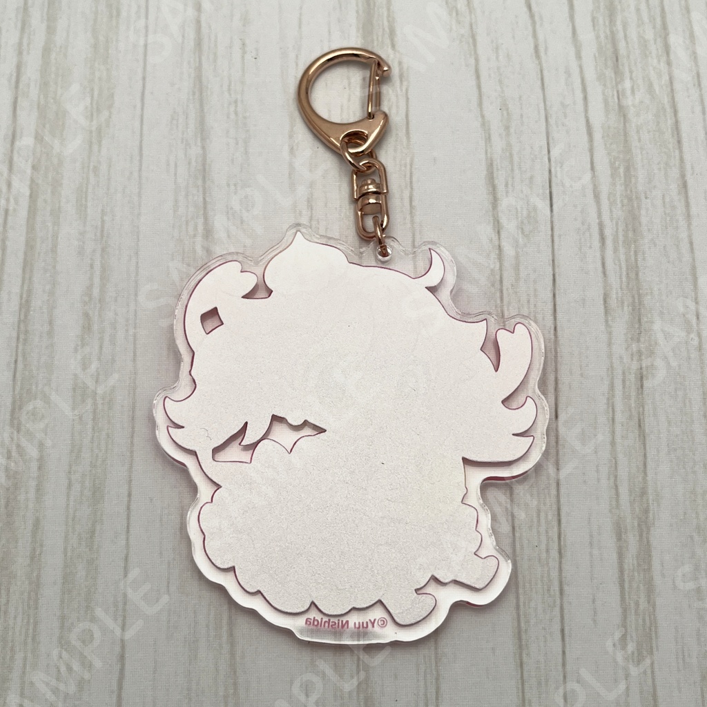 アクリルキーホルダー「じゅなとお菓子」