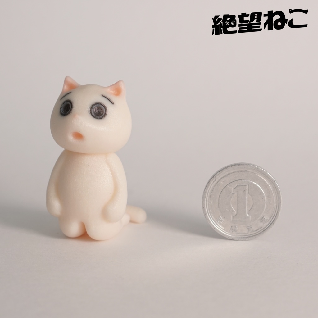 【彩色済み】膝から崩れ落ちて絶望している猫