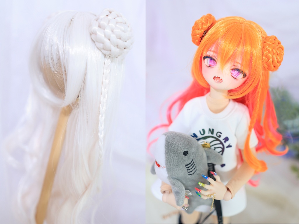 おだんごみつあみカール