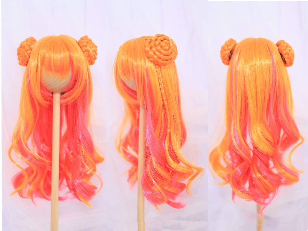 おだんごみつあみカール