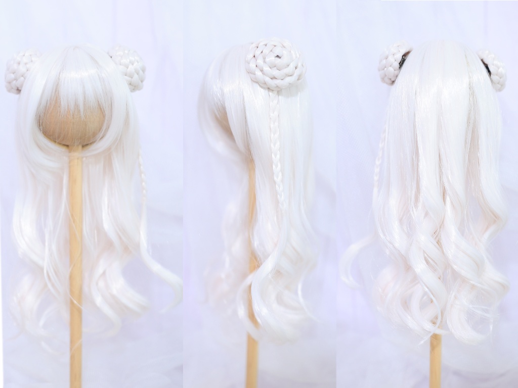 おだんごみつあみカール