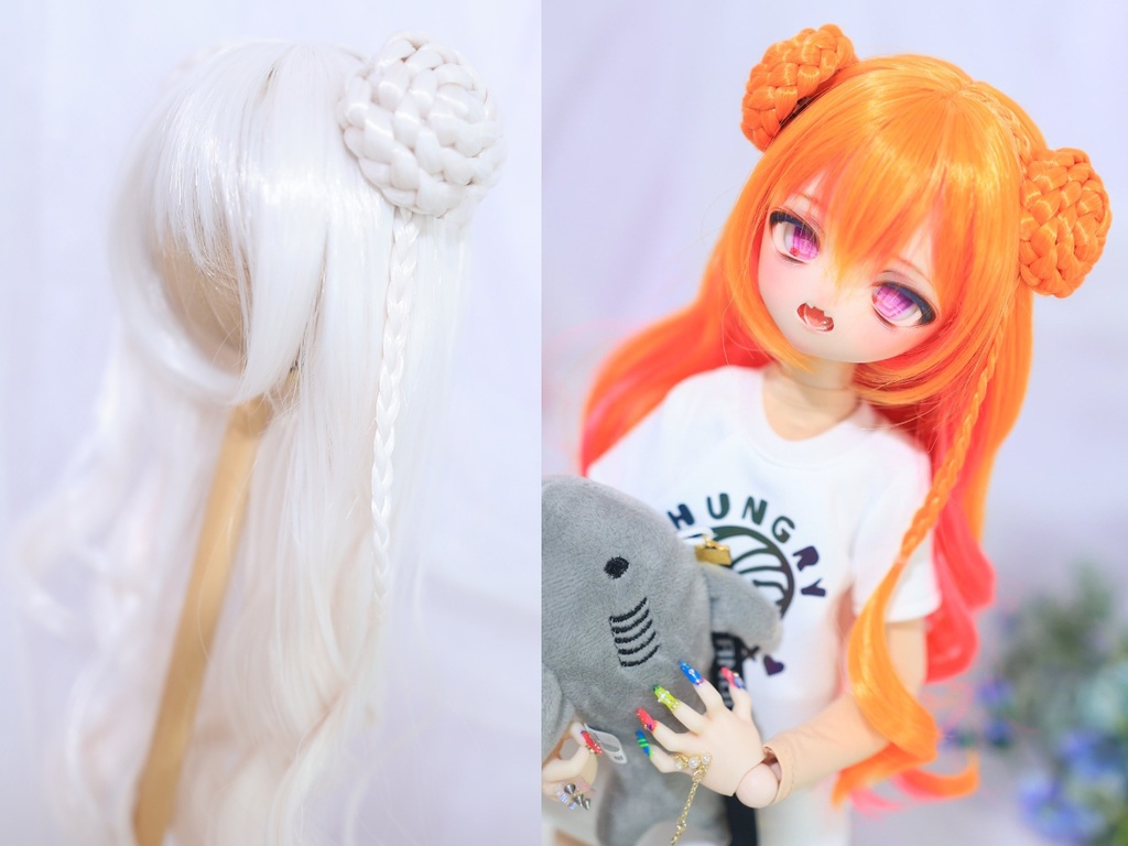 おだんごタッセルみつあみカール