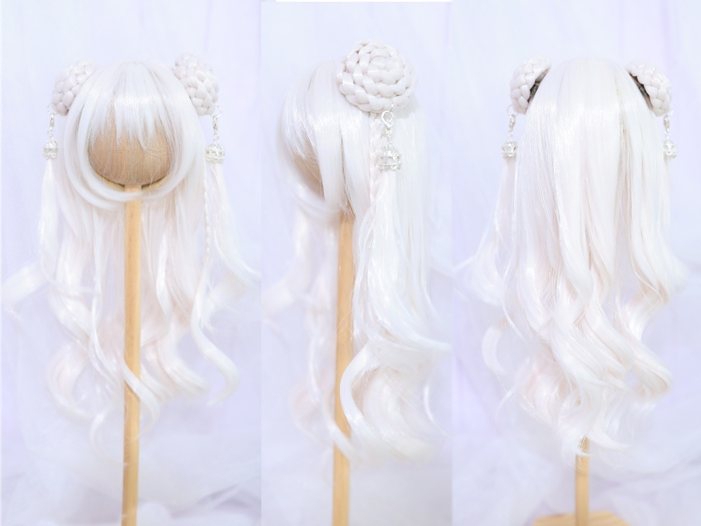 おだんごタッセルみつあみカール