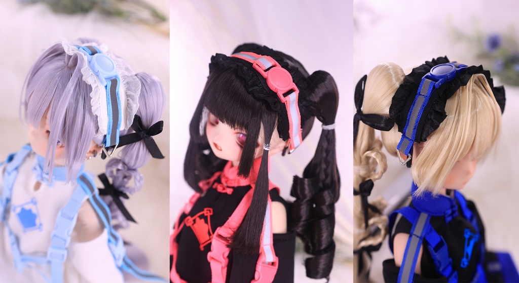 フリルバックルカチューシャ