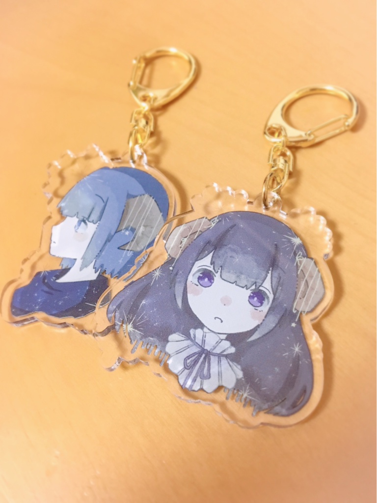 星の角っ子アクリルキーホルダー