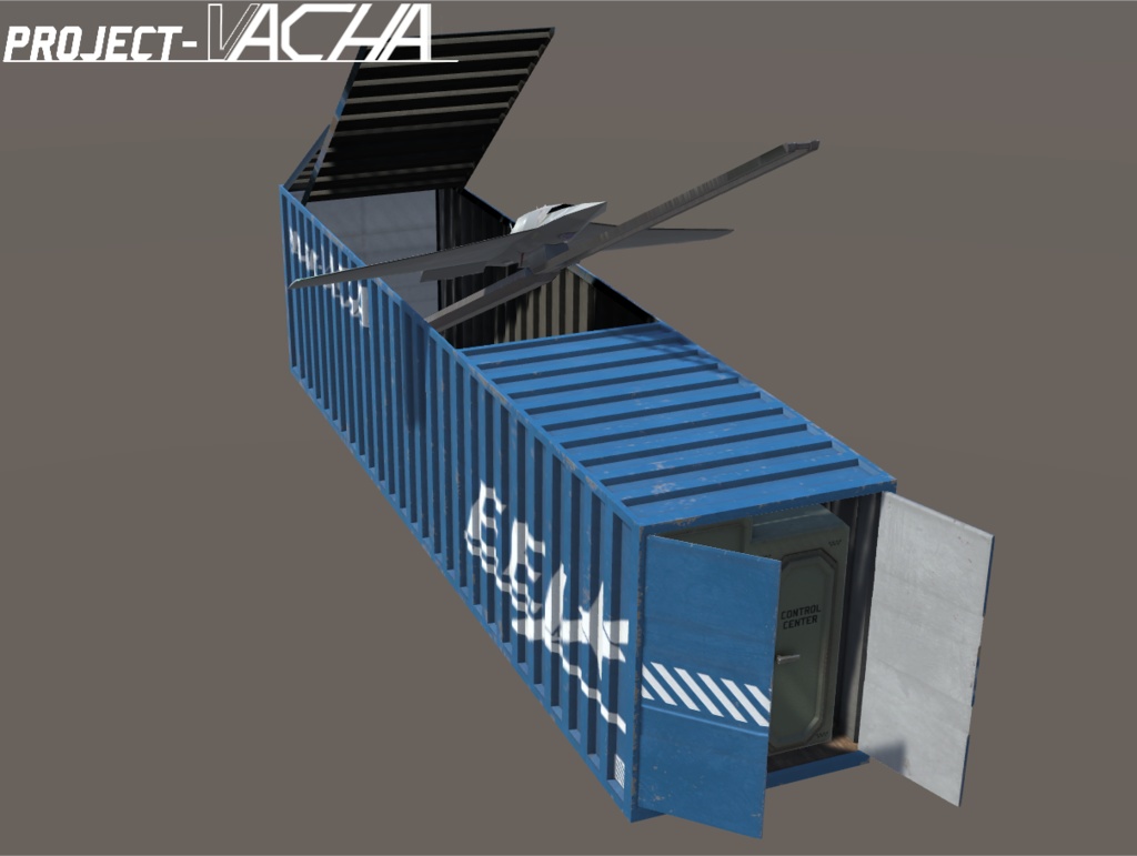 Vacha UCAV with Container