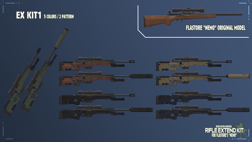 Rifle Extend Kit for FLASTORE's "Nemo"
