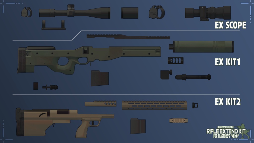 Rifle Extend Kit for FLASTORE's "Nemo"
