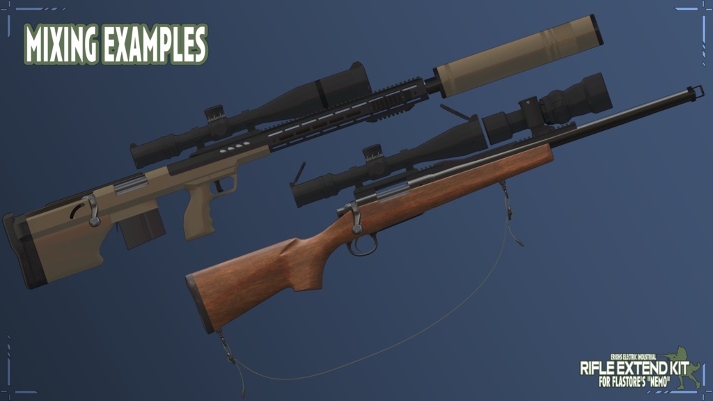 Rifle Extend Kit for FLASTORE's "Nemo"