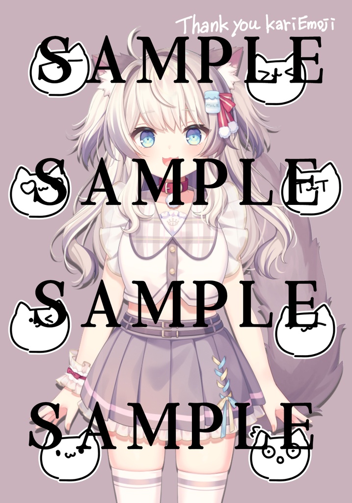 仮絵文字ちゃん柄マスキングテープ