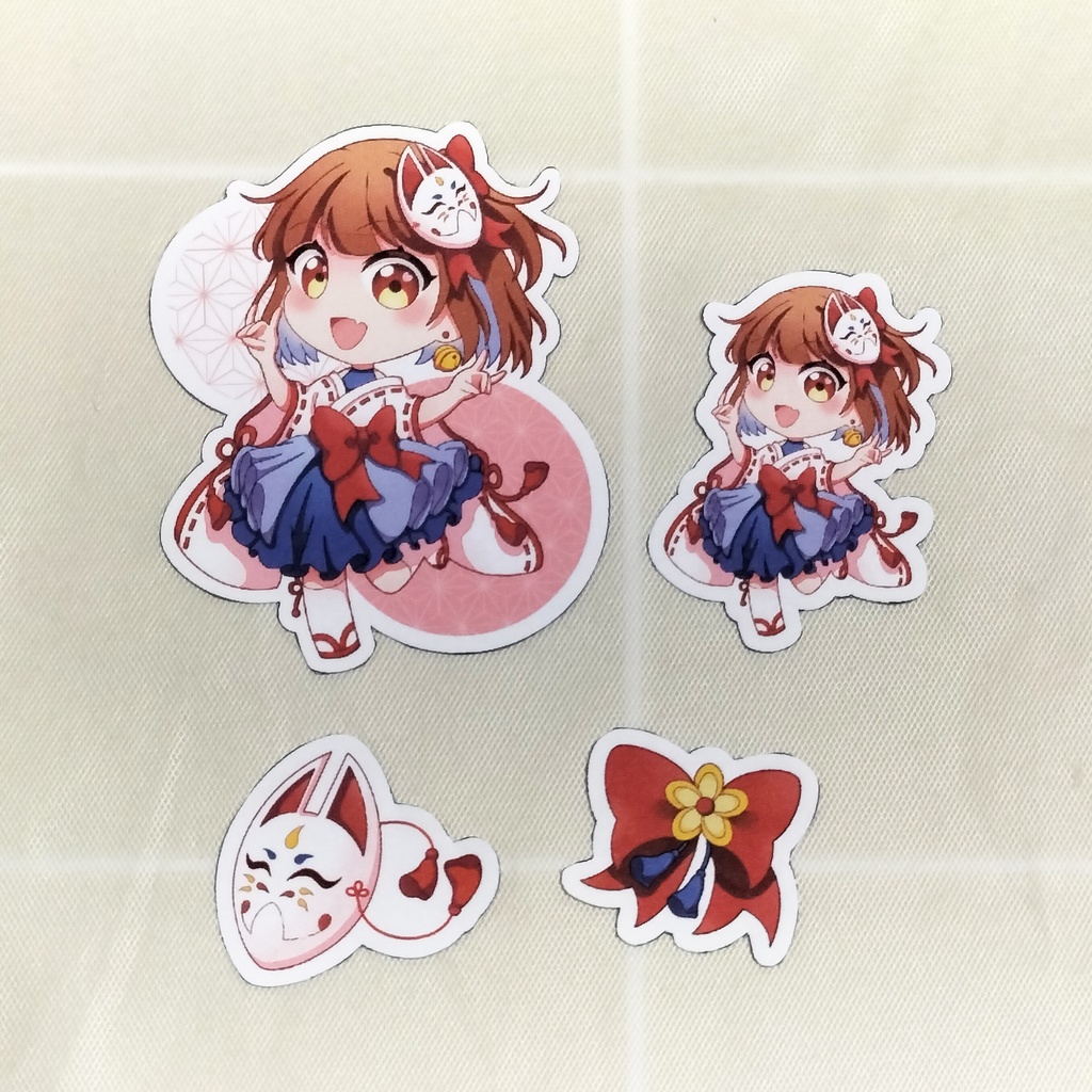 🎀巫女ちゃん ステッカー