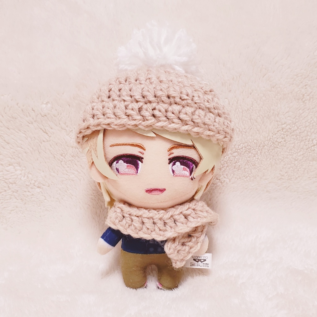 【受注生産】 ぬいぐるみ用 ニット帽・マフラー セット