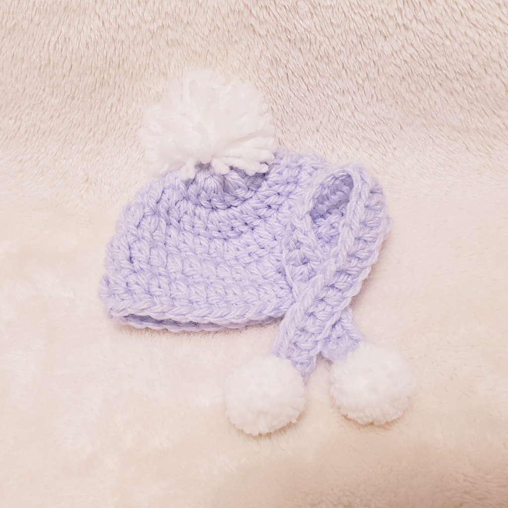 【受注生産】 ぬいぐるみ用 ニット帽・マフラー セット