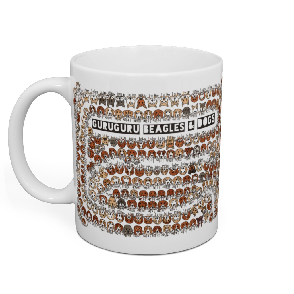 yoko GURUGURU BEAGLES&DOGS マグカップ