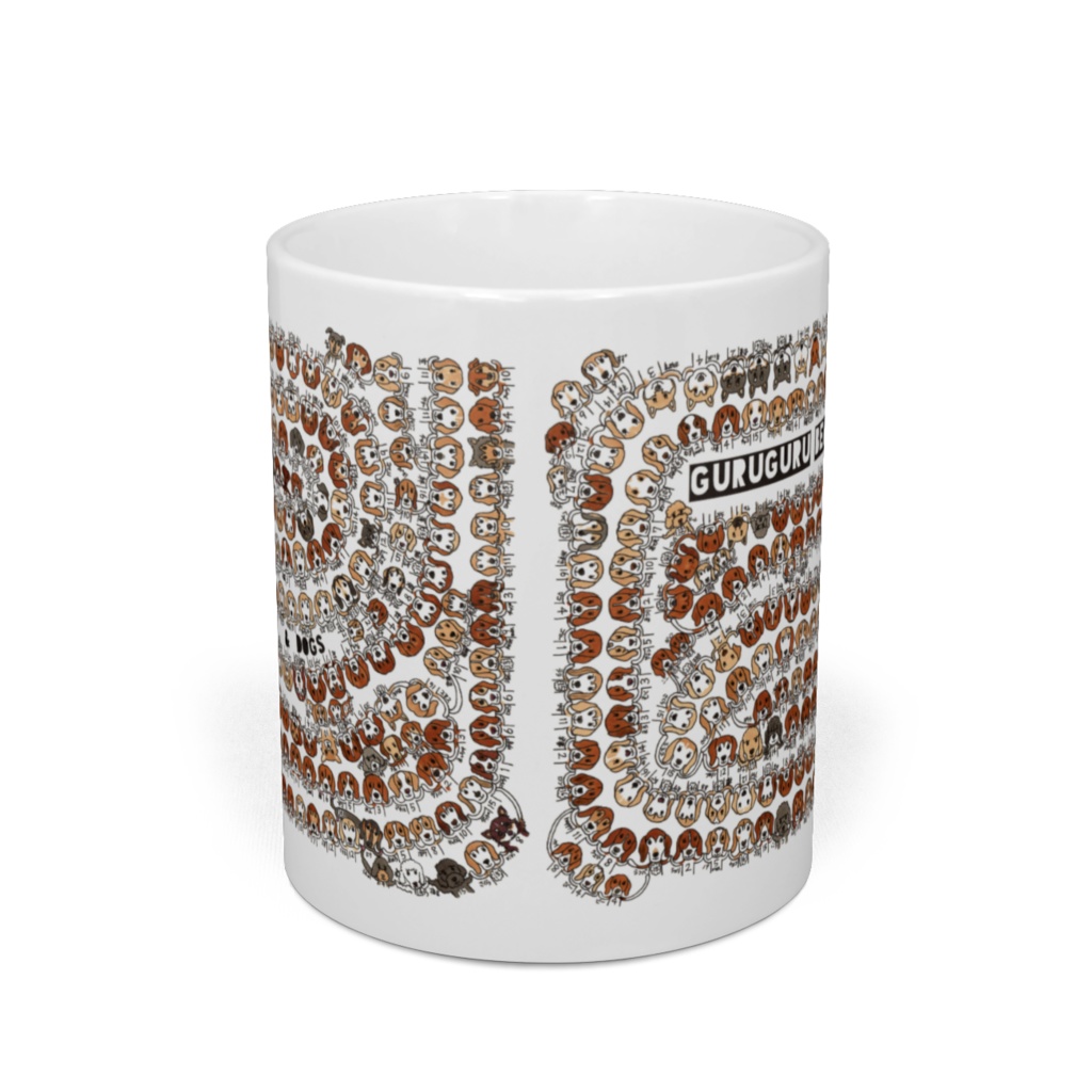 yoko2 GURUGURU BEAGLES&DOGS マグカップ