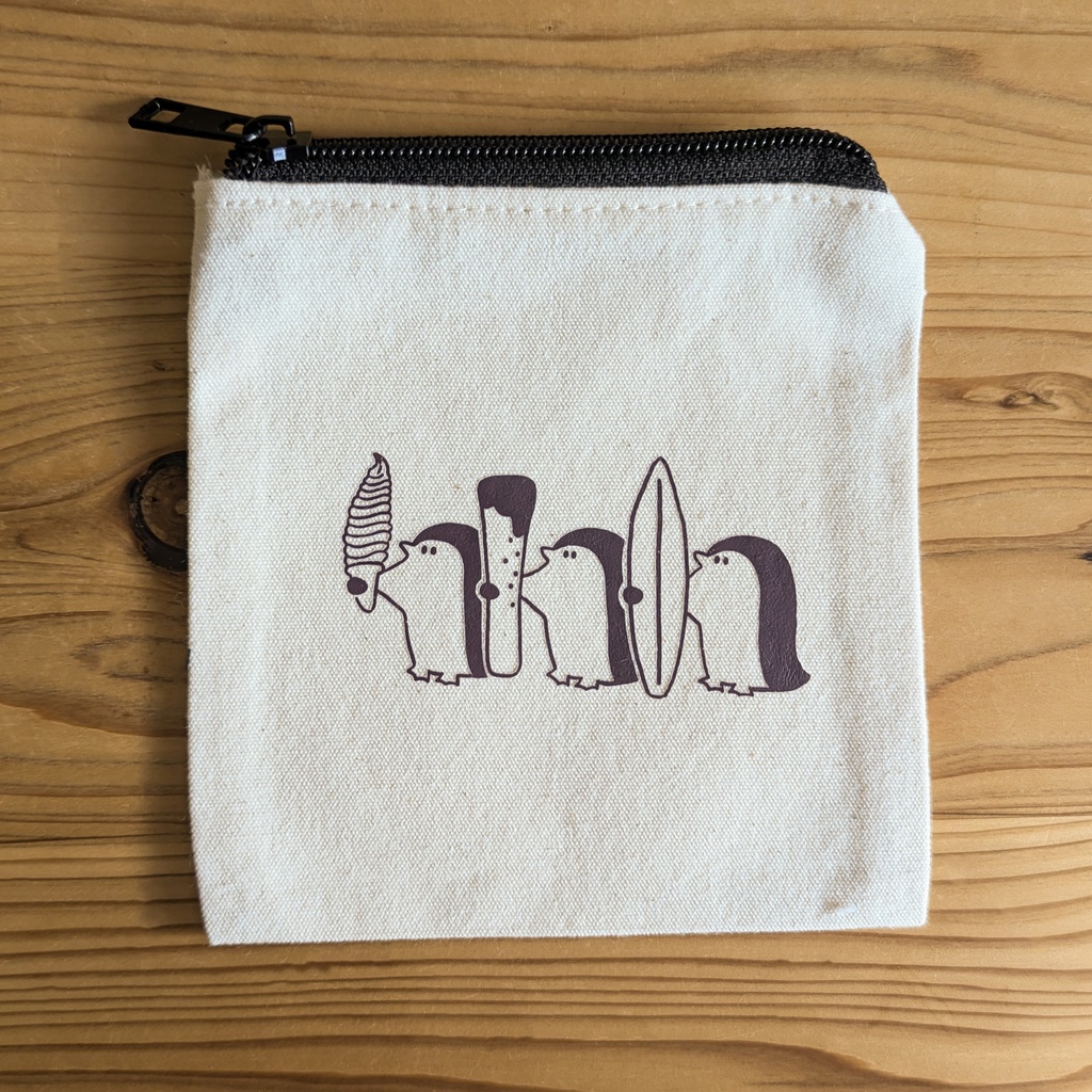 ミニポーチ（ペンギン三兄弟）