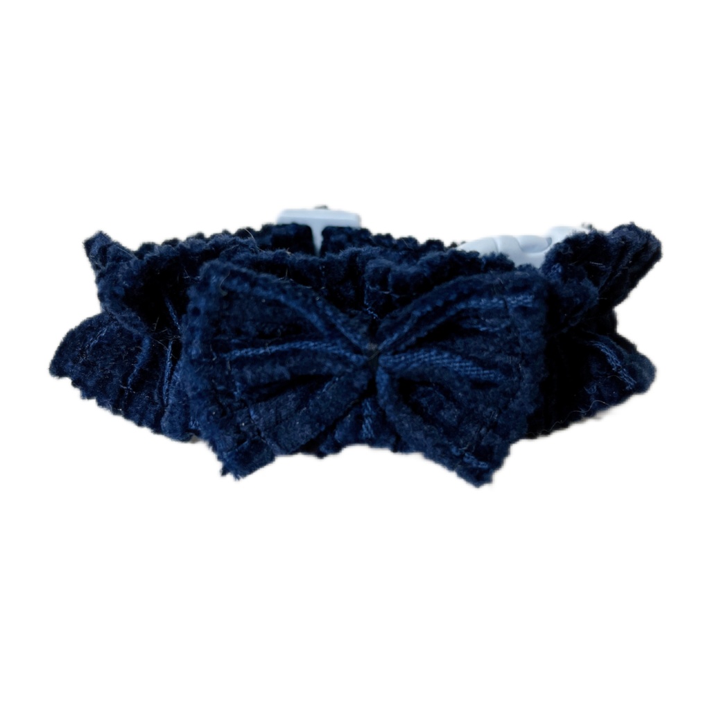 コーデュロイギャザーリボン(猫用首輪)