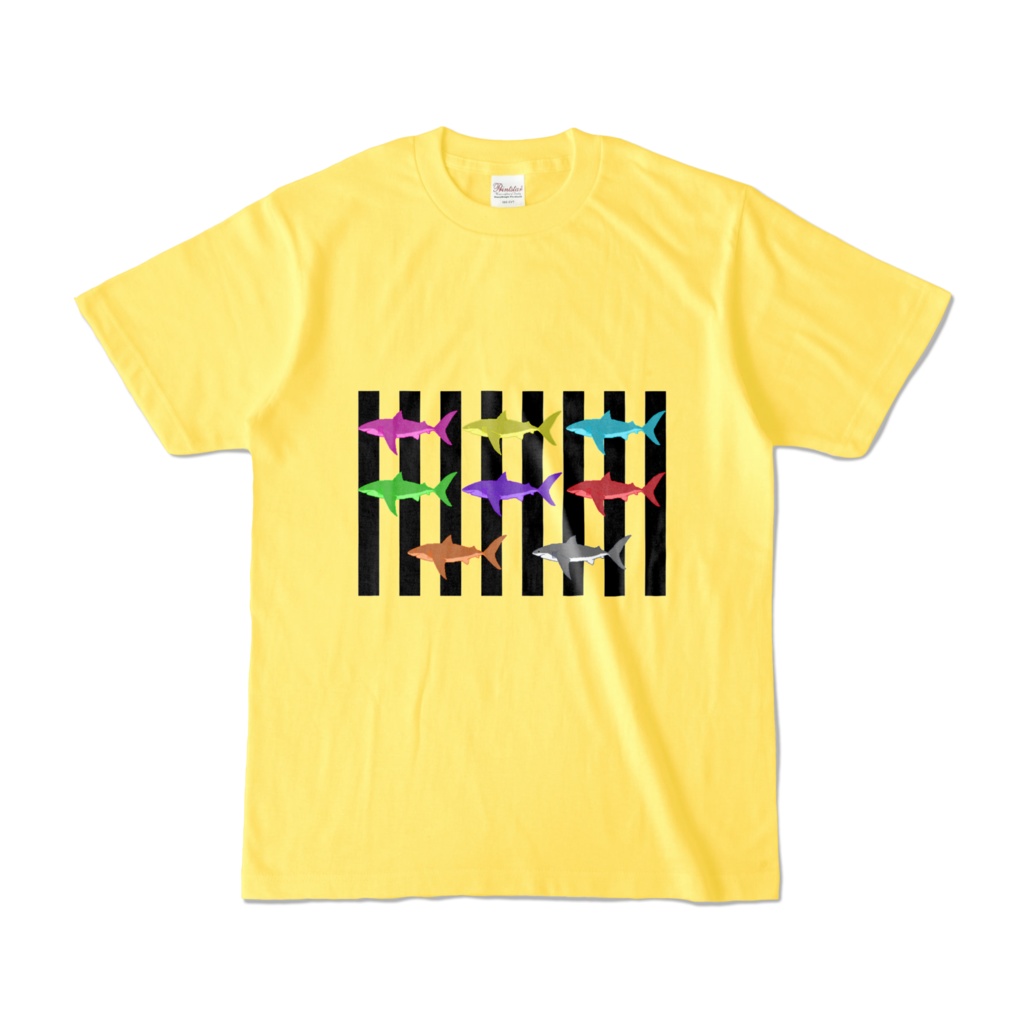(イエローT)シマシマホホジロネオンカラー🦈⚡