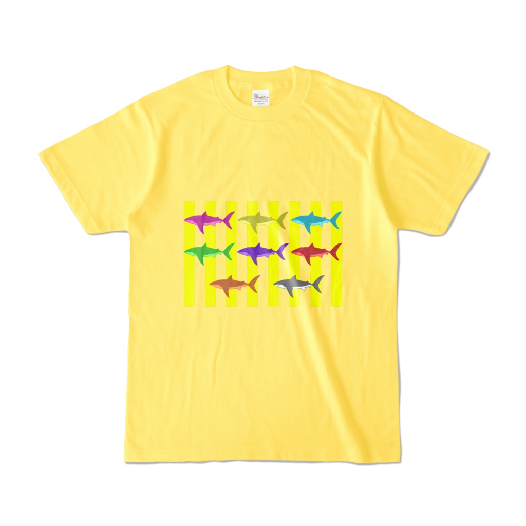(イエローT)シマシマホホジロネオンカラー🦈⚡
