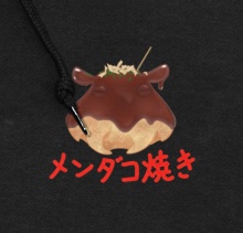 (3色)メンダコ焼き ジップパーカー🐙文字有り・文字無し