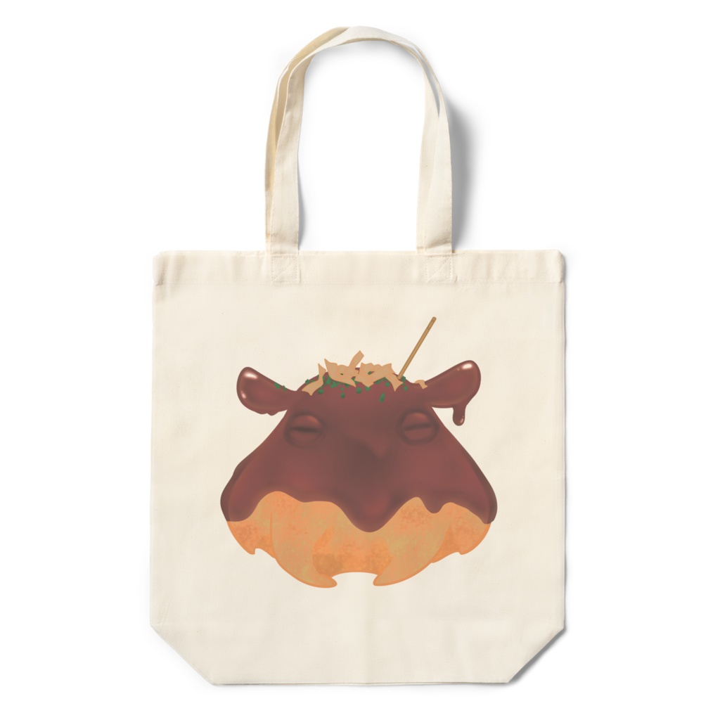 メンダコ焼き エコバッグ🐙文字有り・文字無し