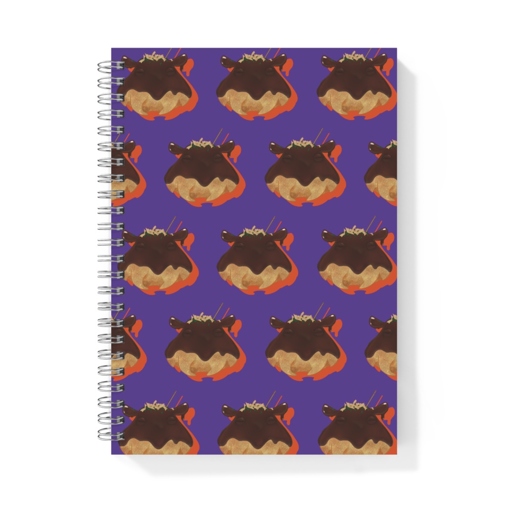 (6色)メンダコ焼き A5リングノート🐙