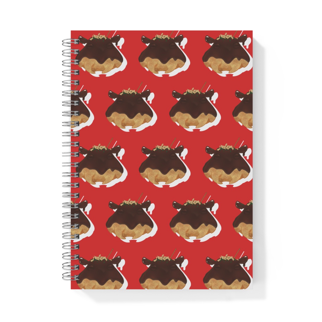 (6色)メンダコ焼き A5リングノート🐙