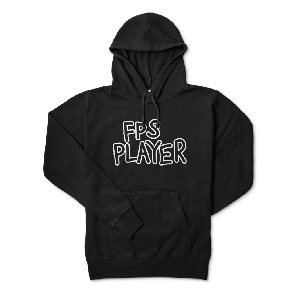 (6色)FPS PLAYER 黒パーカー