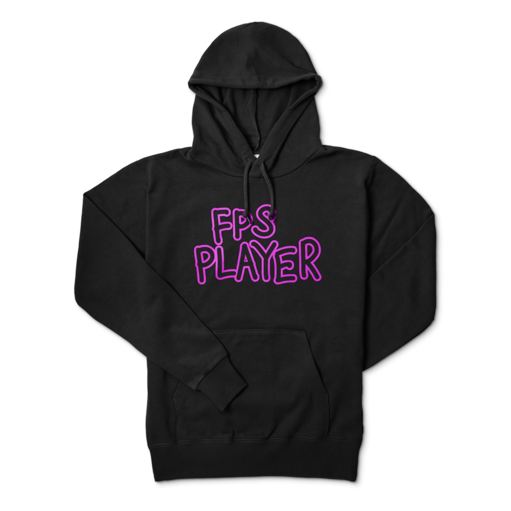 (6色)FPS PLAYER 黒パーカー