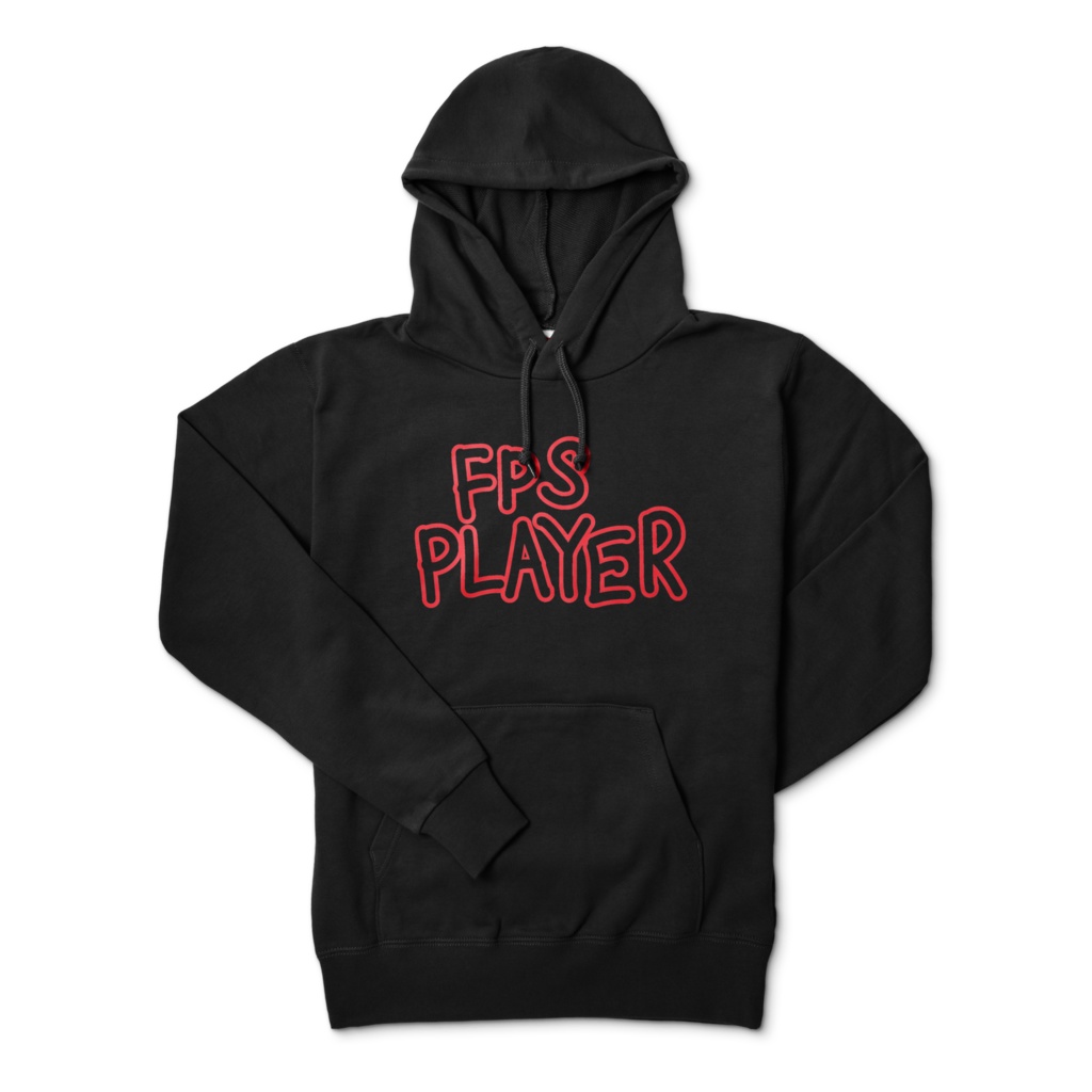 (6色)FPS PLAYER 黒パーカー