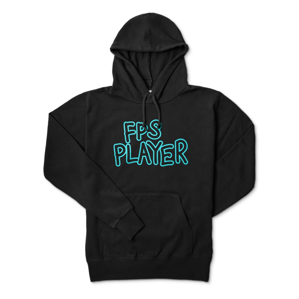 (6色)FPS PLAYER 黒パーカー