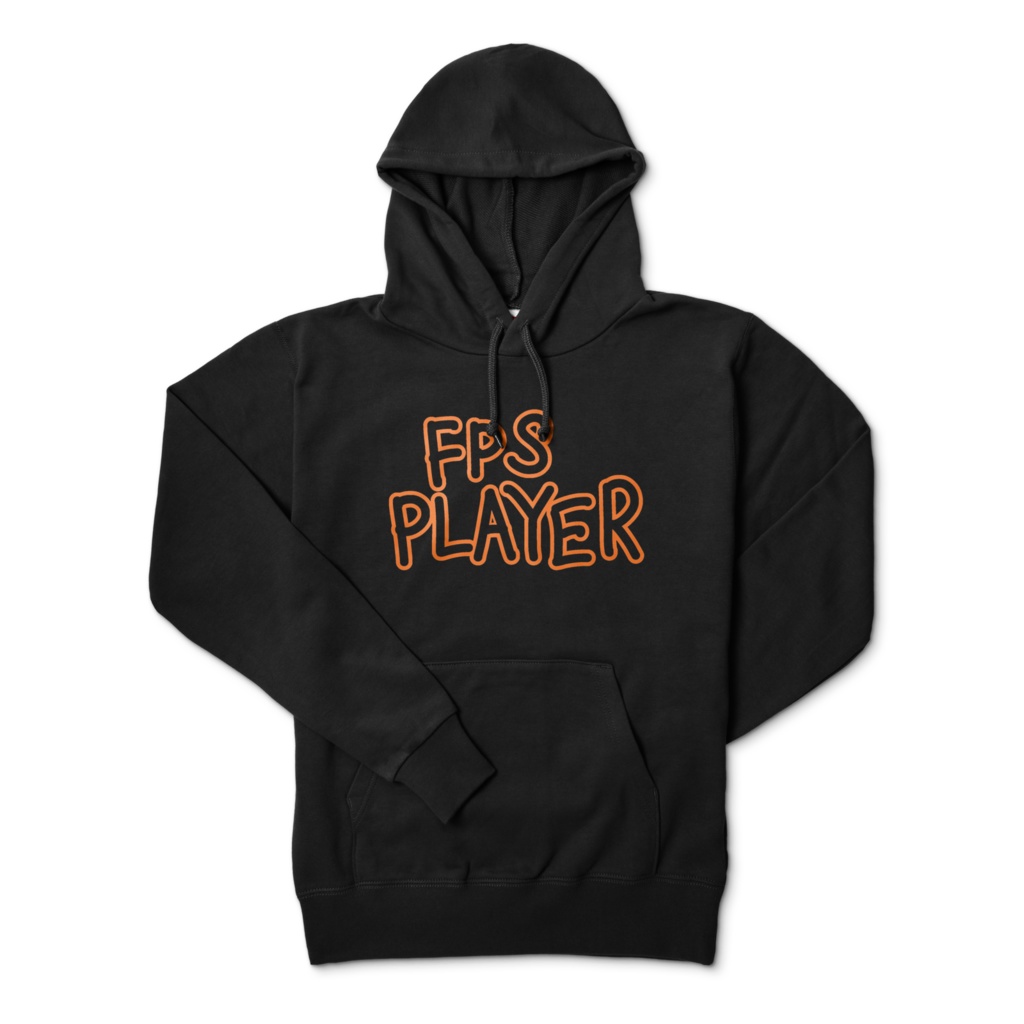 (6色)FPS PLAYER 黒パーカー