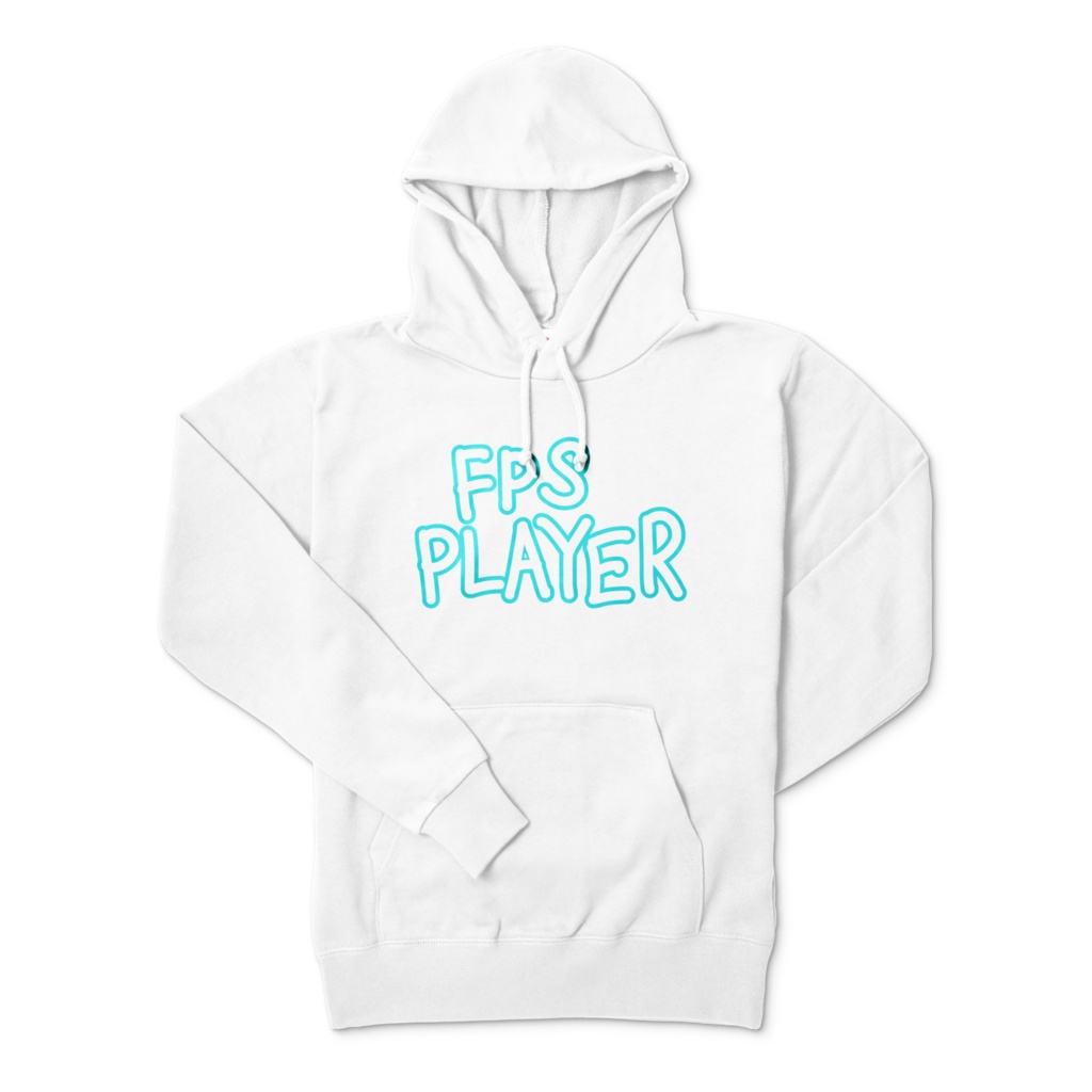(6色)FPS PLAYER 白パーカー